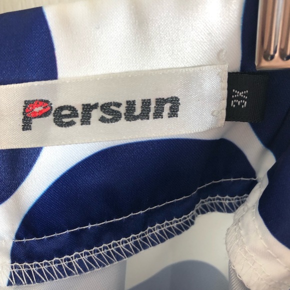 Persun Blue & White Maxi Skirt - Picture 4 of 6